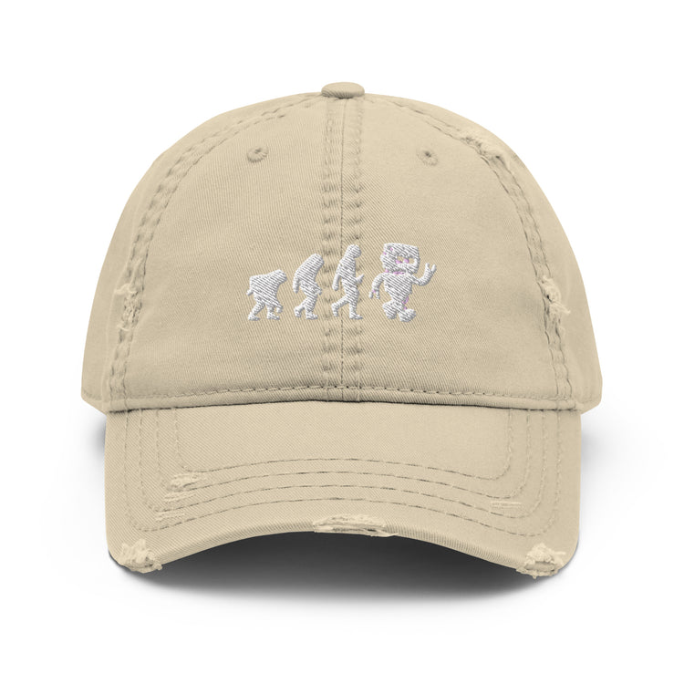 Distressed Dad Hat Novelty Mechanical Transformation Robotlike Cyborg Lover Hilarious Artificial Intelligence Genetics Fan