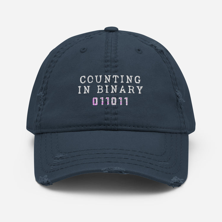 Distressed Dad Hat  Hilarious Hexadecimal Polynomial Decimal Calculations Lover Humorous Byte Star Integers Integrals Enthusiast