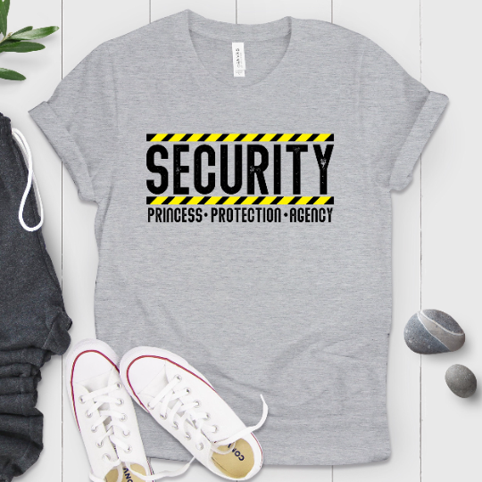 Funny Security Princess Protection Agency Shirt