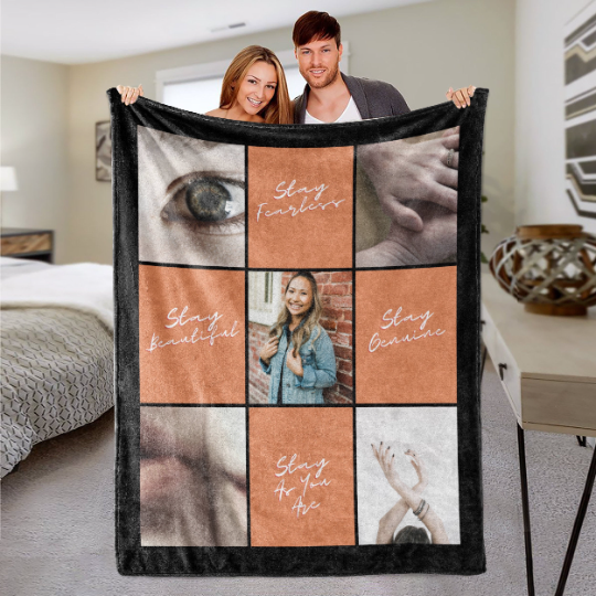 Custom Photo Collage Blanket