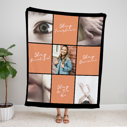Custom Photo Collage Blanket
