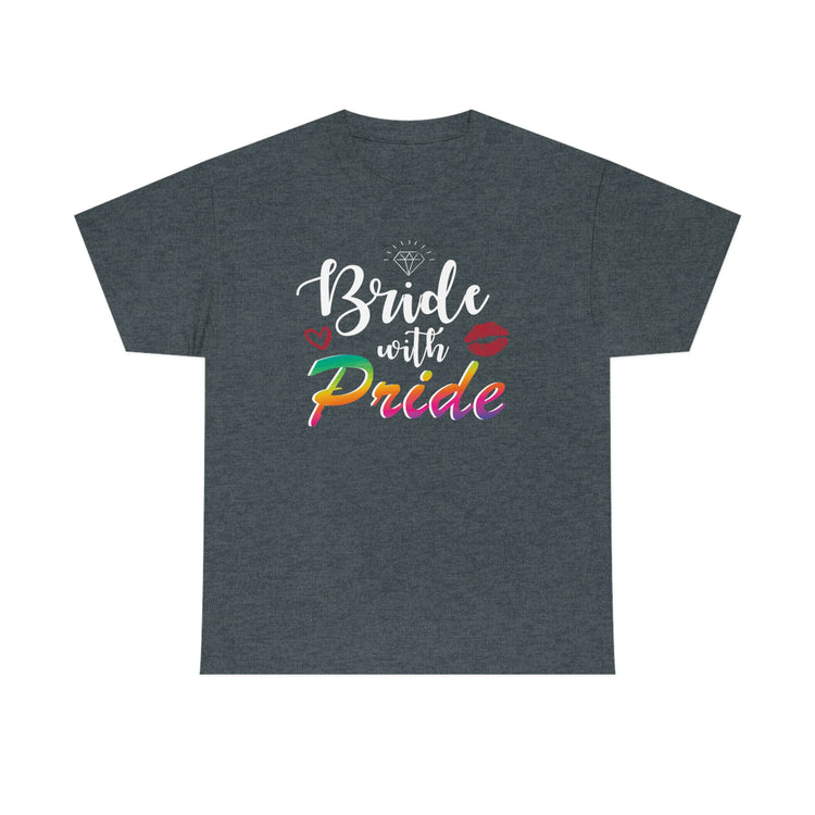 Humorous LGBTQ Bridal Appreciation Statements Graphic Puns Hilarious Supportive Bridesmaid Illustration Quote Black Shirt / White Print for