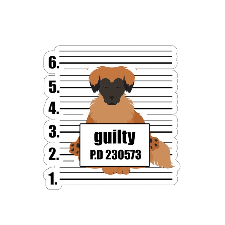 Sticker Decal Humorous Guilt Identification Doggie Puppies Photo Dog Enthusiast Novelty Fur Stickers For Laptop Car