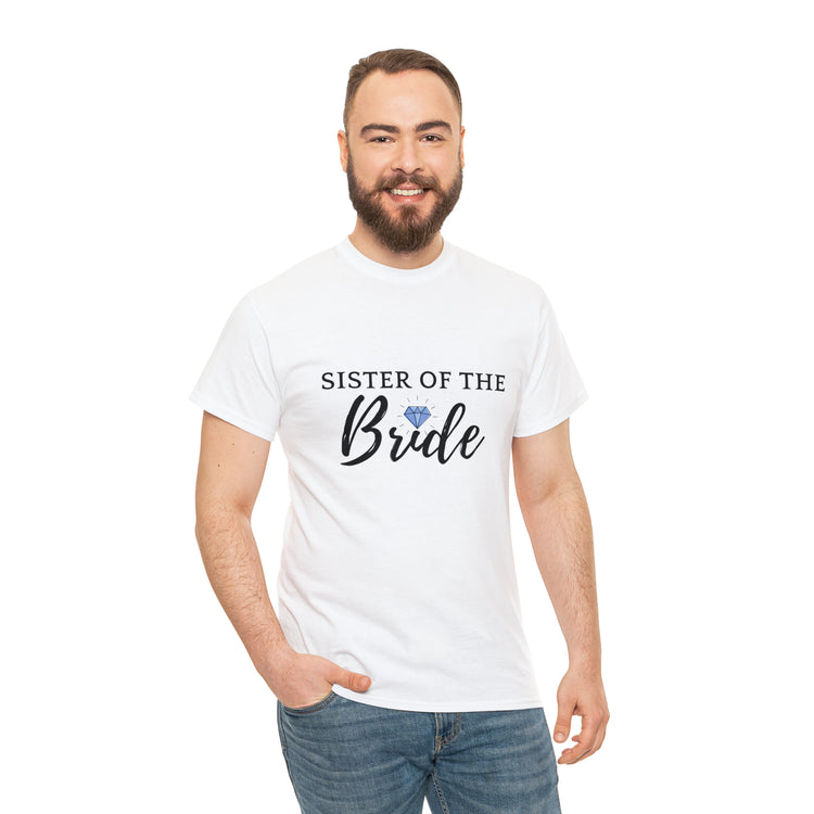 Shirt Funny Supportive Sibling Of Fiancée Bachelorette Bridal Bridesmaid Engagement T-Shirt Unisex Heavy Cotton Tee