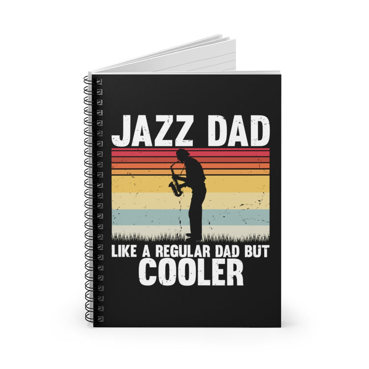 Spiral Notebook  Hilarious Sax Beating Trombone Saxophonist Lover Musician Novelty Wind Music Saxophone Clarinet Enthusiast
