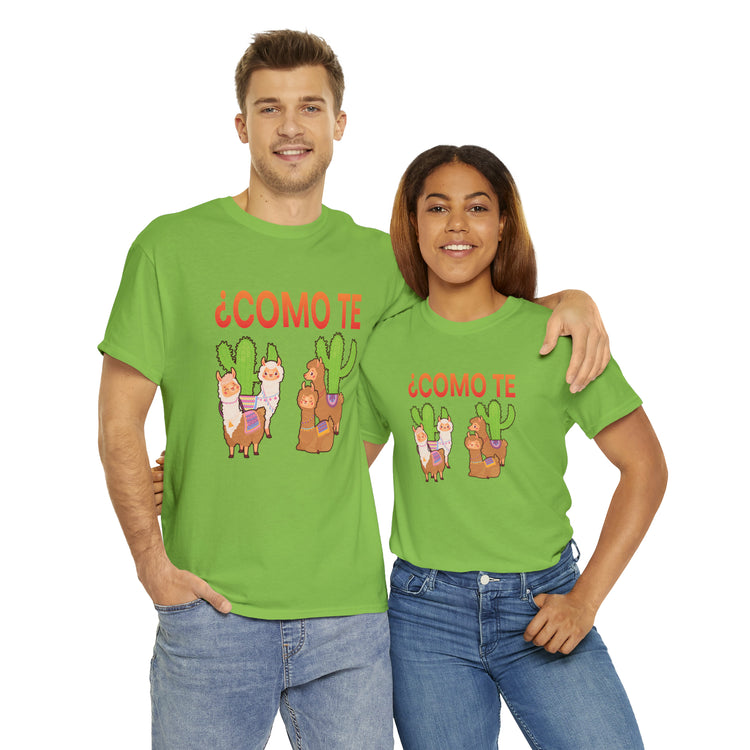 Shirt Funny Spanish Professor Llama Mexican Educators Cute Stuffed Unique appreciation T-Shirt Unisex Heavy Cotton Tee