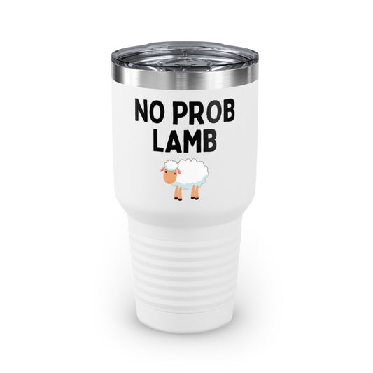 30oz Tumbler Stainless Steel Colors  Funny Ignoring Problems Lamb Graphic Sarcastic Statements Novelty Irritated