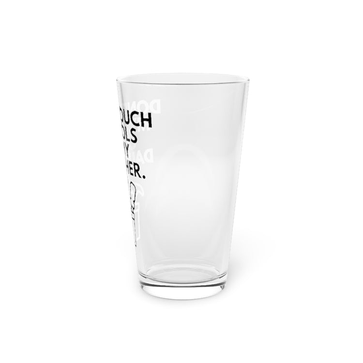 Beer Glass Pint 16oz Novelty Mechanic Dad Machinist Spare Parts Automobiles Pun Humorous Mechanical