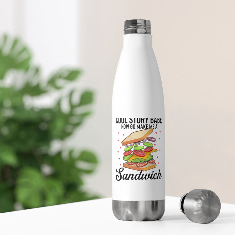 20oz Insulated Bottle Hilarious Boringly Told Stories Sarcastic Introvert Puns Humorous Introverted