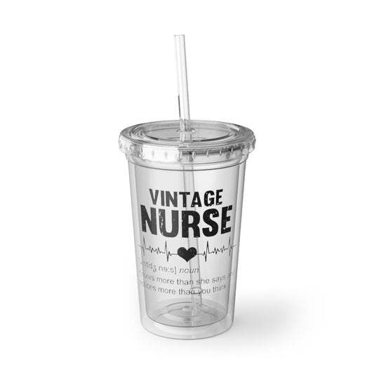 16oz Plastic Cup Novelty Nurse Registered  Physician Humorous Midwife Medical Worker Hospital Caregiver