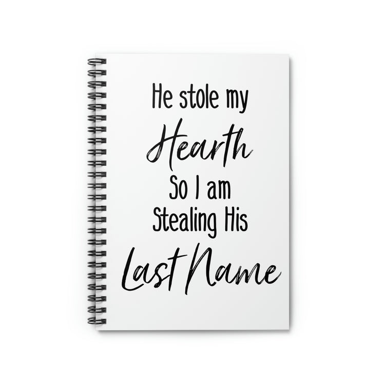 Spiral Notebook Humorous Sentimental Grooms Sarcastic Statements Line Pun Hilarious Excited Bride Meaningful Sayings