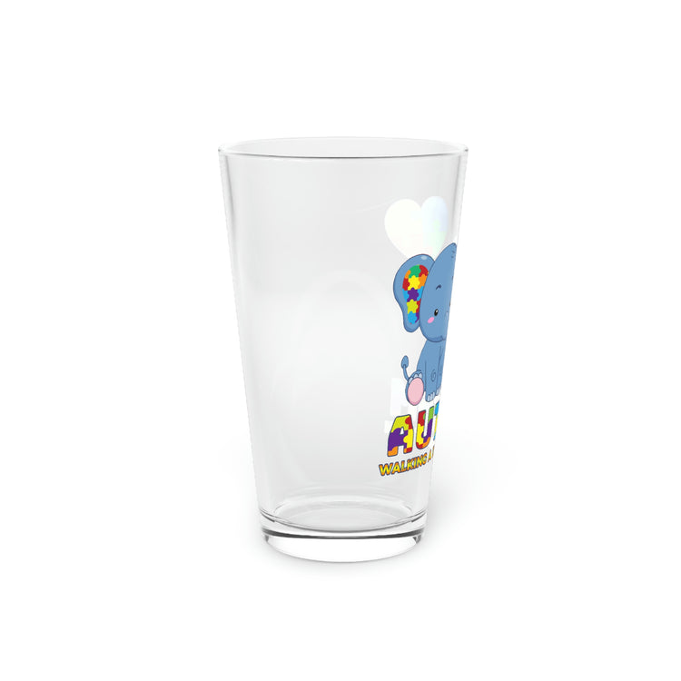 Beer Glass Pint 16oz Novelty Disorders Sympathy Autism Awareness Motivational  Genetic Mutations Inspirational