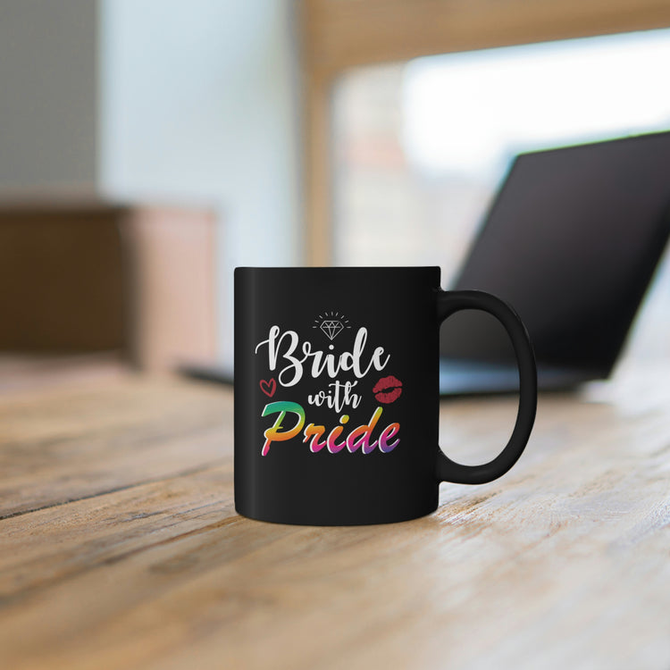 11oz Black Coffee Mug Ceramic Humorous LGBTQ Bridal Appreciation Graphic Puns Hilarious Supportive Bridesmaid