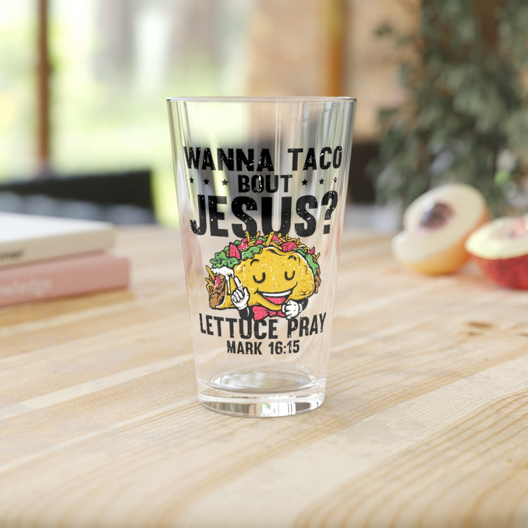 Beer Glass Pint 16oz Humorous Priesthood Enthrone Catholic Church Pastor Pun Hilarious Religion
