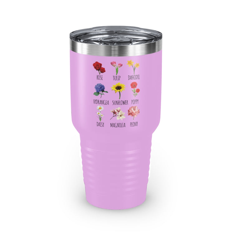 30oz Tumbler Stainless Steel Colors  Humorous Planting Illustration Leaves Definition Gardening Hilarious