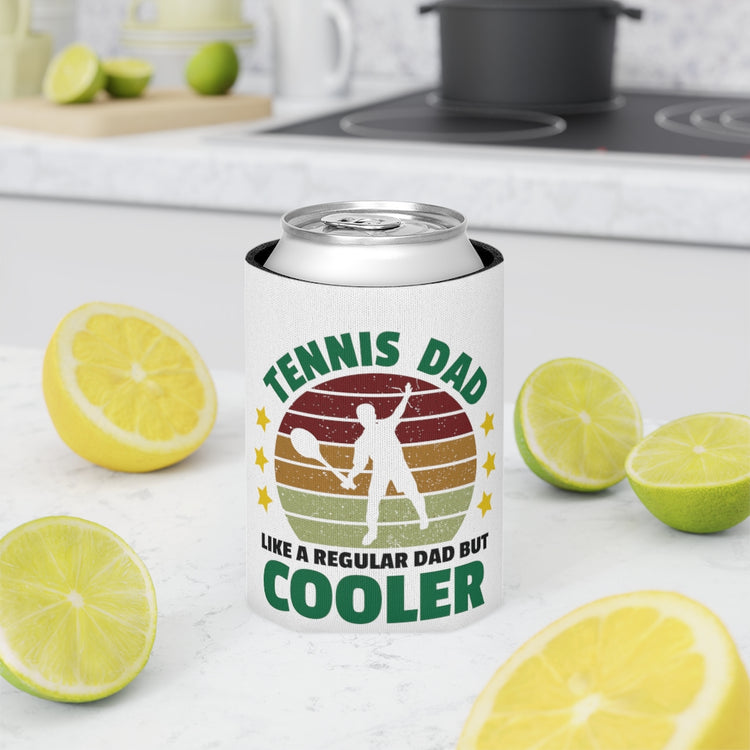 Beer Can Cooler Sleeve Tennis Dad Like A Regular Dad But Cooler