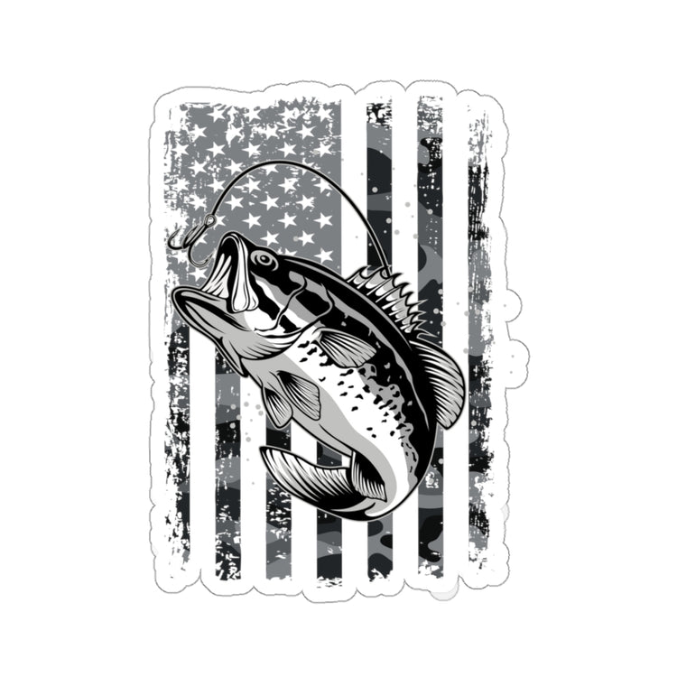 Sticker Decal Novelty Nationalistic Fishermans Angling Trawling Lover Hilarious Patriotic Stickers For Laptop Car