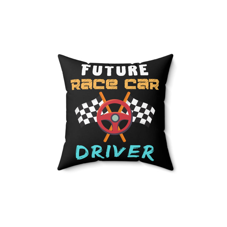 Vintage Racing Aspiration Driving Enthusiast Retro Rally Drifts Marathons Men Women T Shirts Spun Polyester Square Pillow