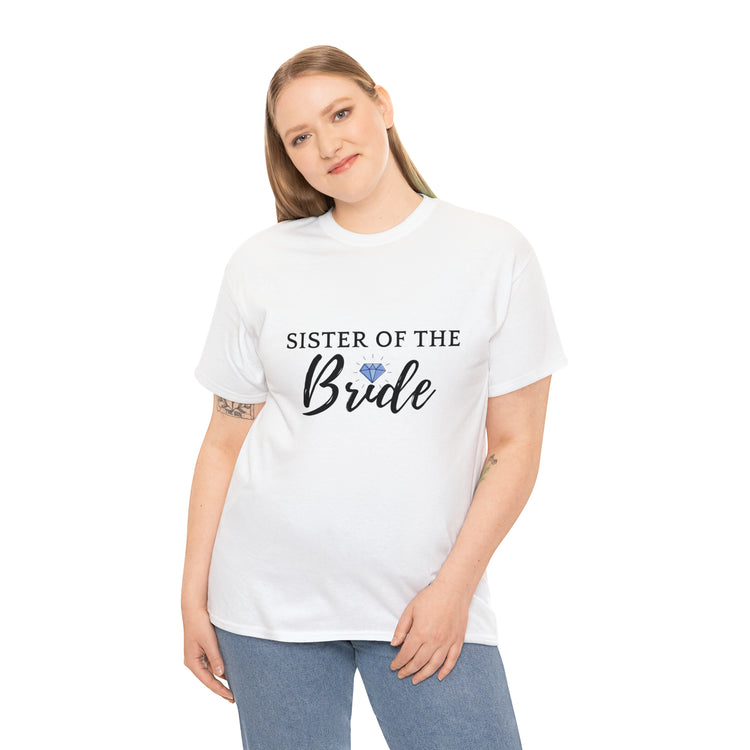 Shirt Funny Supportive Sibling Of Fiancée Bachelorette Bridal Bridesmaid Engagement T-Shirt Unisex Heavy Cotton Tee