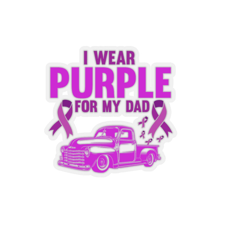 Sticker Decal Humorous Truck Dad Papa Alzheimer's Awareness Month Uplift Novelty Trucker Stickers For Laptop Car