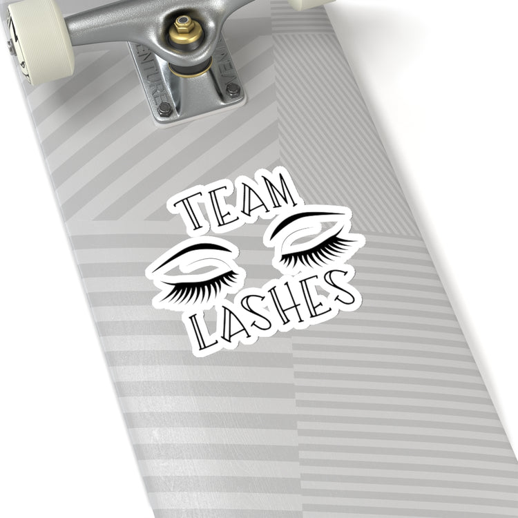 Sticker Decal Team Staches Team Lashes Gender Reveal Stickers For Laptop Car