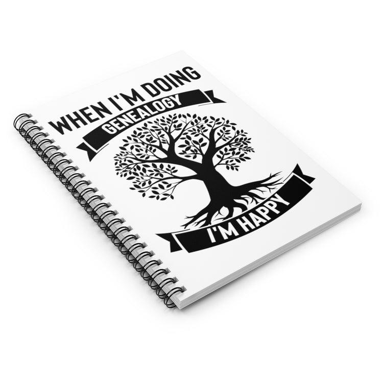 Spiral Notebook   Humorous I'm Genealogy Origins Families Tree Enthusiast Novelty Bloodlines