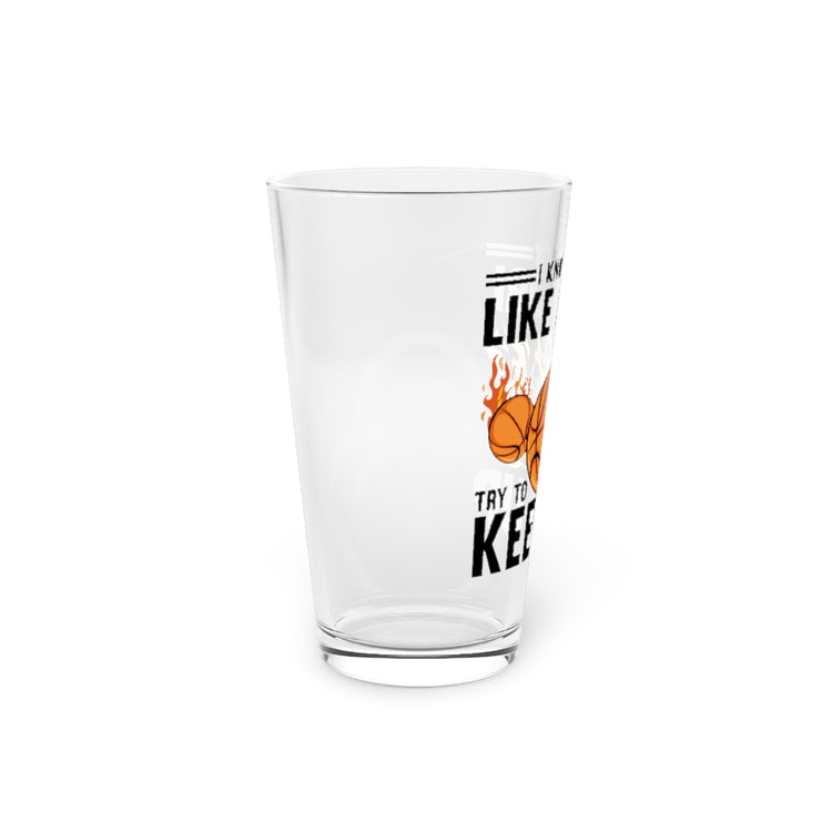 Beer Glass Pint 16oz Hilarious Group Multiplayer Sports Recreation Enthusiast Humorous Playing