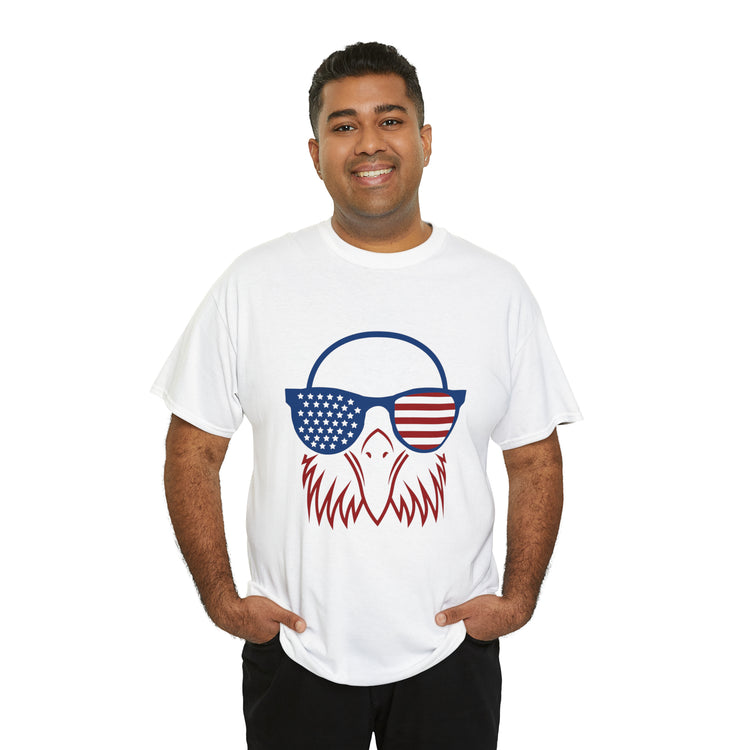 Shirt Funny Cute Patriotic Eagle American Flag 4th Of July Freedom National  Pride T-Shirt Gift Unisex Heavy Cotton Tee