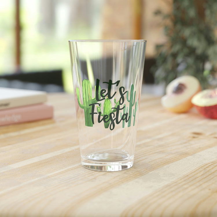 Beer Glass Pint 16oz Funny Engagement Vacations Cactus Sarcastic Mexico Wedding  Party Bridal Spanish Bride