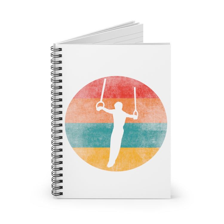 Spiral Notebook  Hilarious Athlete Athletics Acrobatic Trampolining Lover Novelty Old-Fashioned