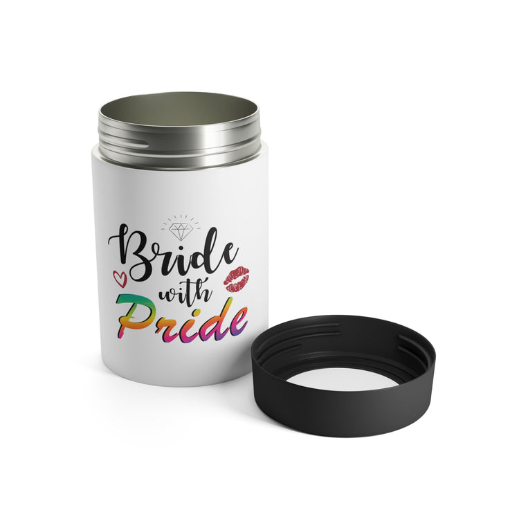 Humorous LGBTQ Bridal Appreciation Statements Graphic Puns  Hilarious Supportive Bridesmaid Illustration Quote Can Holder