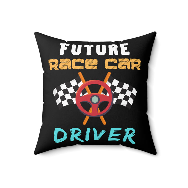 Vintage Racing Aspiration Driving Enthusiast Retro Rally Drifts Marathons Men Women T Shirts Spun Polyester Square Pillow