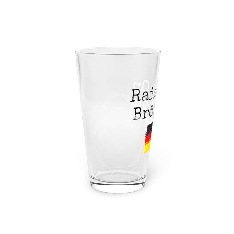 Beer Glass Pint 16oz Humorous Brötchen Germanic National Banner Nationalism Fan Novelty Patriotic