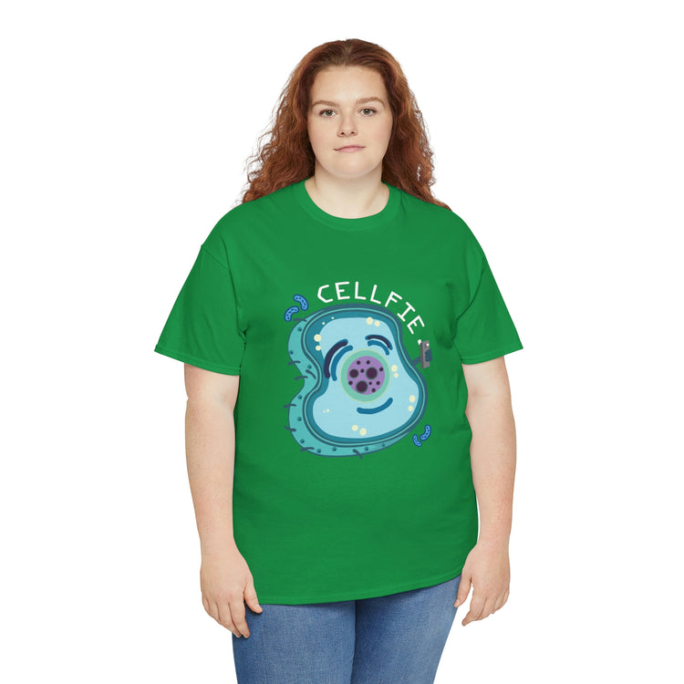 Shirt Hilarious Unique Cellfie Cell Physics Teachers Science Teacher biology physiology T-Shirt Unisex Heavy Cotton Tee