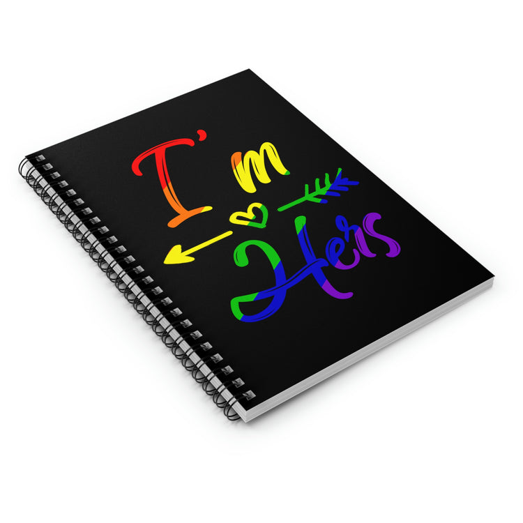 Spiral notebook Humorous LGBTQ Spouses Appreciation Statements Graphic Fun Supportive Wedding Entourages Quote