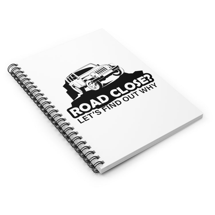 Spiral Notebook Funny Station Wagon Truck Racing Vehicle Motor Novelty Off-Roading Enthusiast Men Women