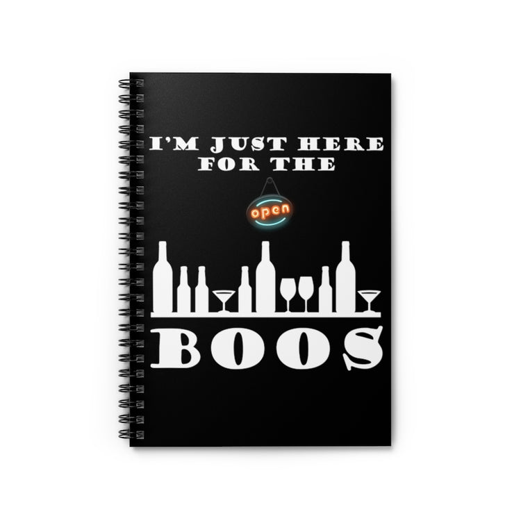 Spiral Notebook Humorous Wedding Drinking Engagements Sarcastic Sayings Line Novelty Bachelors Commitments Mockeries Statements