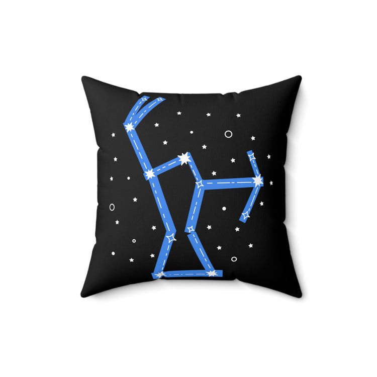 Hilarious Astrology Constellations Astrophysics Horoscope Humorous Stargazing Horoscopes Astrometry Lover Spun Polyester Square Pillow