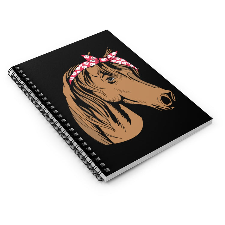 Spiral Notebook Horsemanship Equestrianism Equestrian Enthusiast Humorous Horseback Racehorse Riding Lover Horseman