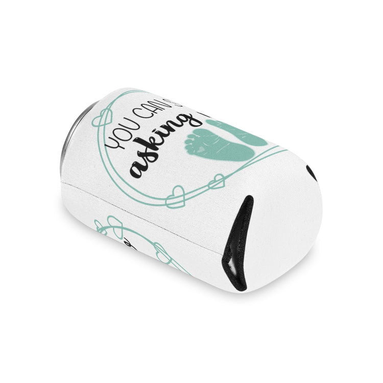 Beer Can Cooler Sleeve Humorous Babies Bellies Expecting Mommas Reveals Sayings Hilarious Birthing Offsprings Tummies Statements