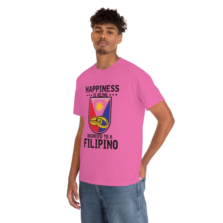 Humorous Happiness Is Married To Filipino Asian Wife Husband Novelty Marriage