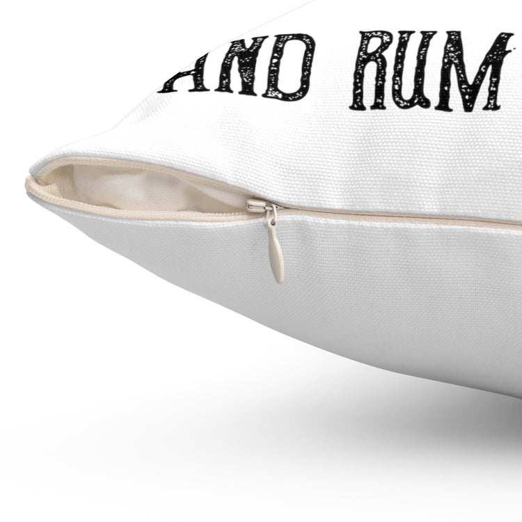 All For Rum And Rum For All Pirate Spun Polyester Square Pillow