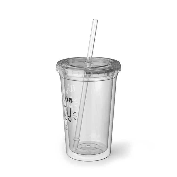 16oz Plastic Cup Humorous Awkwardly Introverts Sarcastic Mockeries Line Pun Ridiculous