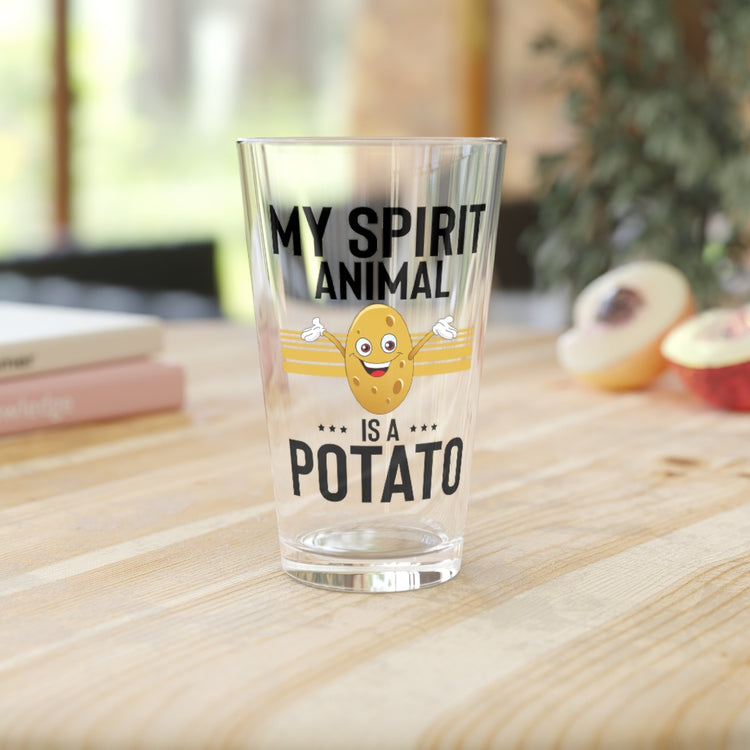 Beer Glass Pint 16oz  Humorous Yam Spud Tater Root Vegetable Earthapple Enthusiast Hilarious Turnip