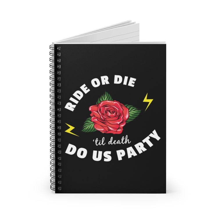 Spiral Notebook   Funny Bridal Bachelorettes Festivities Illustration Sayings Hilarious