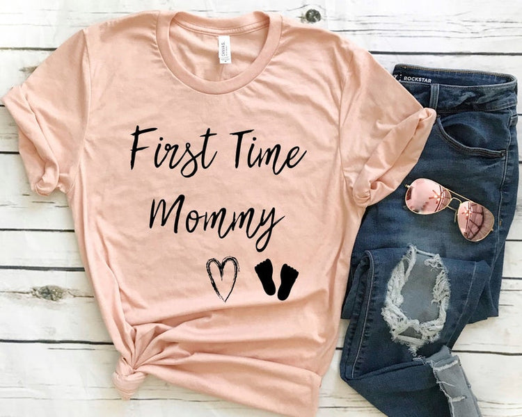 First Time Mommy Future Mom Shirt - Teegarb
