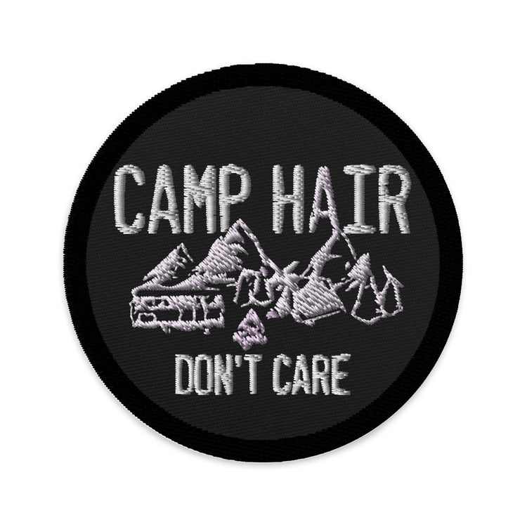 Embroidered patches  Humorous Boot Tent Encampment Site Adventure Enthusiast Novelty Forest Hiking Wandering Adventuring Lover