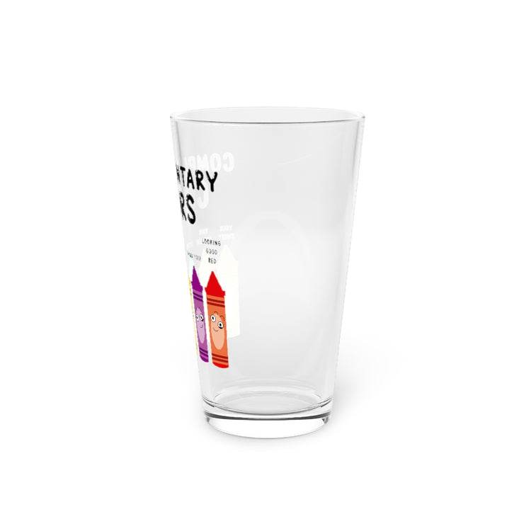Beer Glass Pint 16oz Hilarious Art Teacher Students Drawing Painting Enthusiasts Humorous Classy