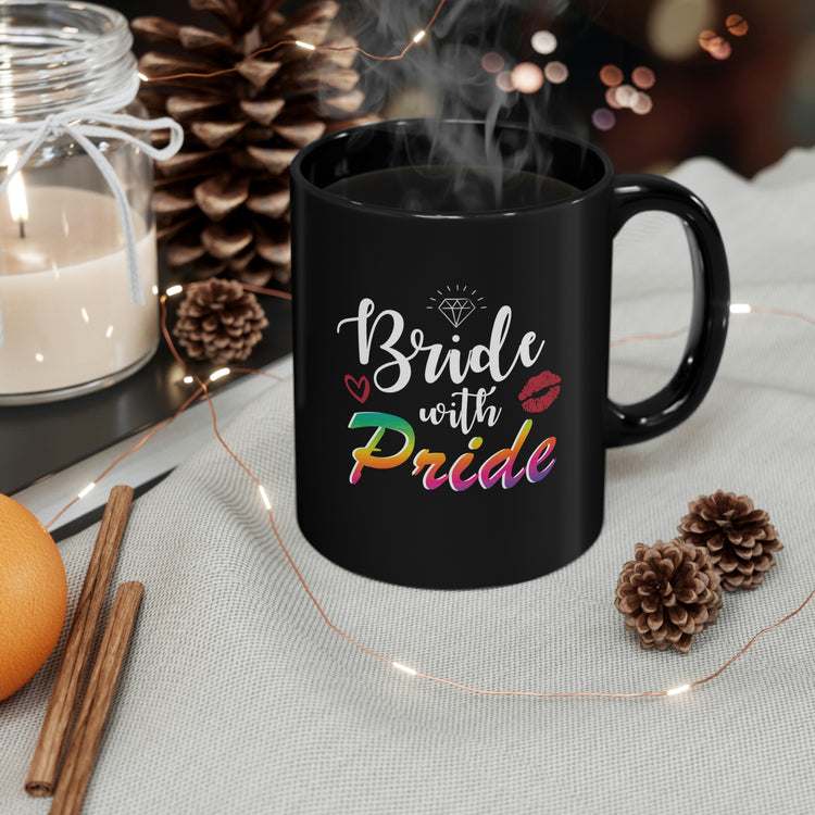 11oz Black Coffee Mug Ceramic Humorous LGBTQ Bridal Appreciation Graphic Puns Hilarious Supportive Bridesmaid