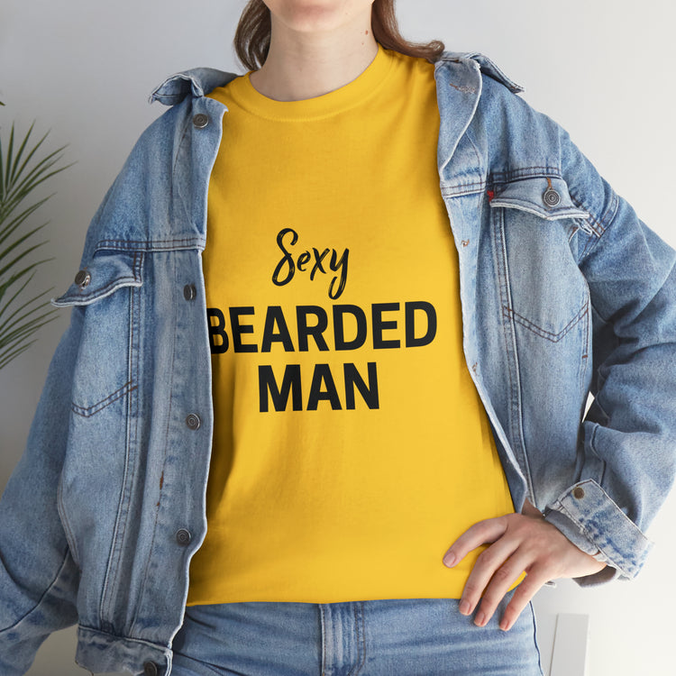 Shirt Funny Taken By The Sexy Bearded Mr And Mrs Wedding Couple Matching Marriage Humor T-Shirt Unisex Heavy Cotton Tee